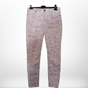 Design Lab White  and Purple Pants